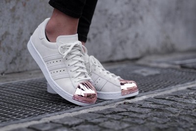 adidas superstar metal toe rose gold